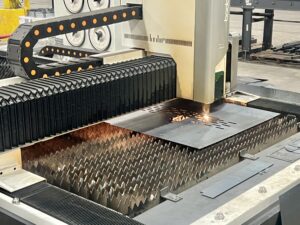 6kW Bodor CNC fiber laser cutting table in operation at Sesolinc Group's Georgia manufacturing facility